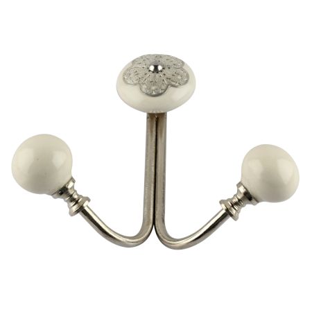 Cream Strewn Flat Wired Hooks Online
